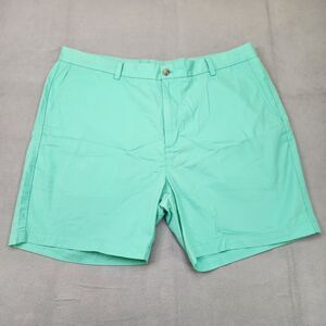 Vineyard Vines Breaker Shorts Men's 40 Mint Green Chino‎ Preppy 7" Cotton Flat